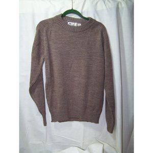 Men's Vintage Sweater Hush Puppies Wool Poland M Brown